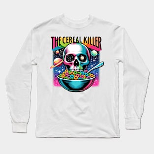 "The Cereal Killer" Funny Skull Long Sleeve T-Shirt